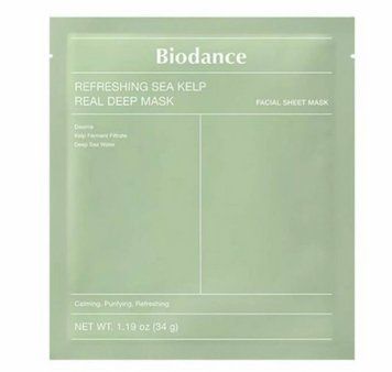 Маска гідрогелева освіжаюча з водоростями Biodance Refreshing Sea Kelp Real Deep Mask 34 г фото
