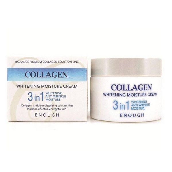 Крем освещающий для лица 3 в 1 с коллагеном Enough Collagen Whitening Moisture Cream 50 мл фото