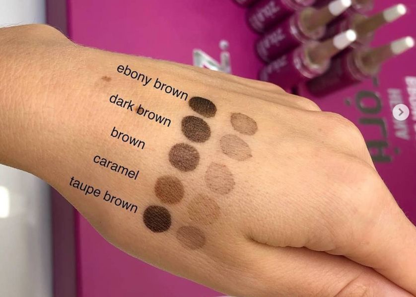 02 Хна профессиональная для бровей Light Brown ZOLA 5 г фото