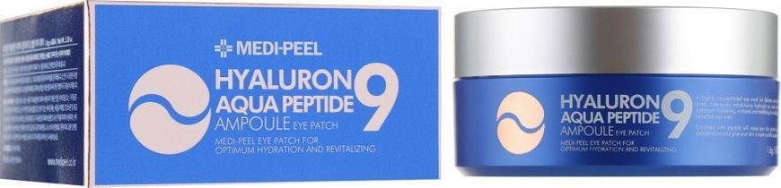 Патчи увлажняющие для глаз Medi-Peel Hyaluron Aqua Peptide9 Ampule Eye Patch 1,6 г фото