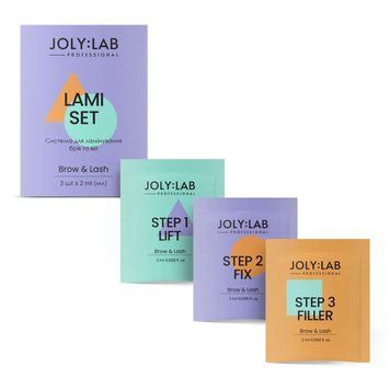 Система для ламінування брів та вій Joly:Lab 3 шт х 2 мл фото