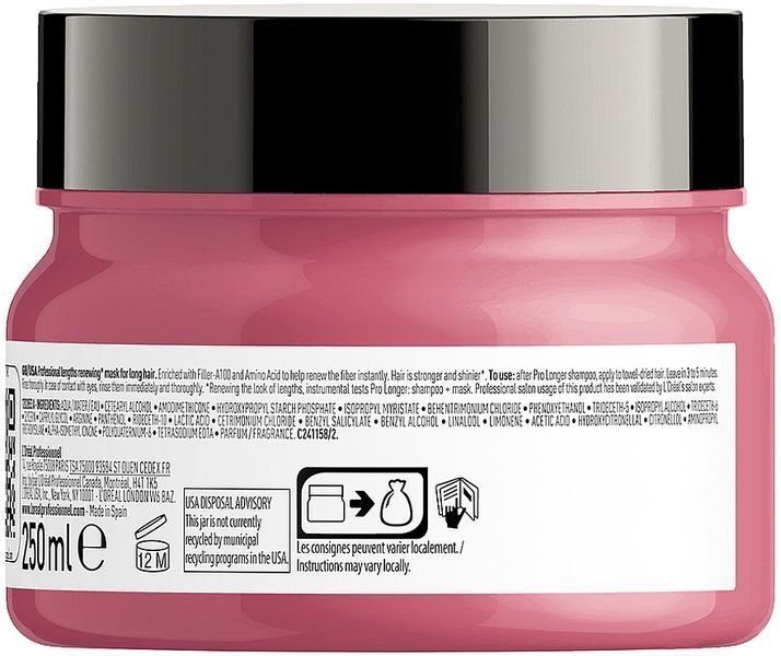 Маска для відновлення волосся за довжиною L'Or&eacute;al Professionnel S&eacute;ria Expert Pro Longer 250 мл фото