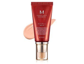 Увлажняющий BB-крем с гиалуроновой кислотой из SPF 42 Missha Perfect Cover BB Cream 50 мл тонн 13 фото