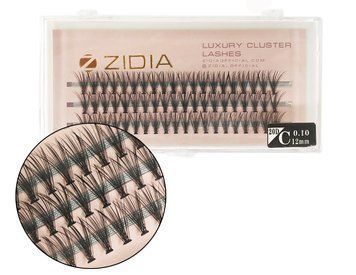 Вії накладні пучкові Zidia Cluster Lashes 20D C 0.10 (3 лєнти, розмір 12 мм) фото