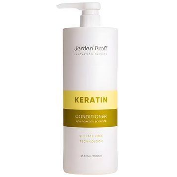Кондиціонер безсульфатний для волосся з кератином Jerden Proff Keratin 1000 мл фото
