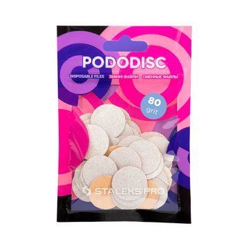 Сменные файлы для педикюрного диска Pododisc Staleks Pro M 80 грит 50 шт фото