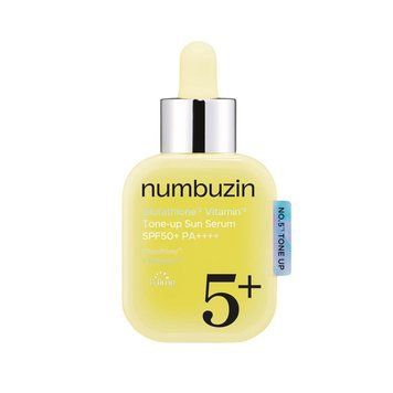 Солнцезащитная сыворотка для лица Numbuzin №5 Glutathione Vitamin Tone-up Sun Serum SPF 50+ 30 мл фото