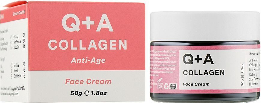 Крем для обличчя з колагеном Q+A Collagen Face Cream 50 мл фото