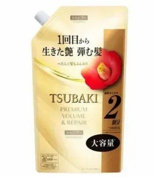 Шампунь для об'єму та відновлення волосся Tsubaki Premium Volume & Repair Shampoo 600 мл фото