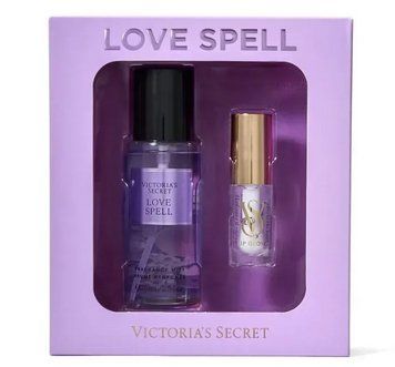 Подарунковий набір Victoria's Secret Velvet Petals Mist & Kiss (блиск 3,2 г + спрей 75 мл) фото