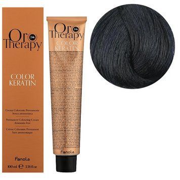 1.10 Крем-фарба Keratin Oro Puro Fanola, 100 мл фото