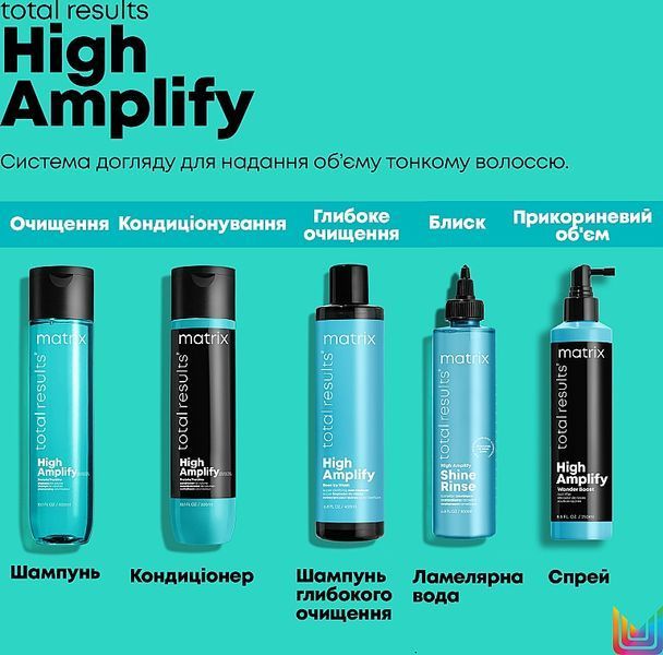 Шампунь для глибокого очищення коренів колосся Matrix Total Results High Amplify 400 мл фото