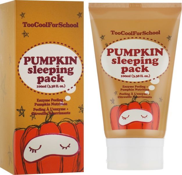 Нічна маска з екстрактом гарбуза Too Cool For School Pumpkin Sleeping Pack 100 мл фото