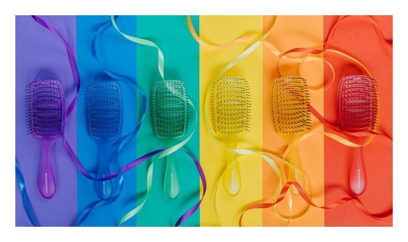 Щітка для волосся iDetangle Pride 2022 Yellow OLIVIA GARDEN фото