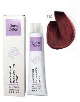 7.62 Крем-краска для волос TIARE COLOR Hair Colouring Cream 60 мл фото