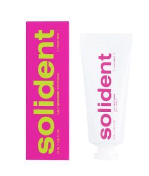 Зубная паста ежедневная отбеливающая Персик Мята Solident Peach Mint 25 мл фото