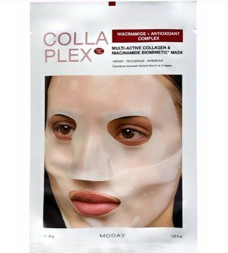 Маска коллагеновая биомиметическая для лица с ниацинамидом Moday CollaPlex Multi-Active Mask 35 г фото