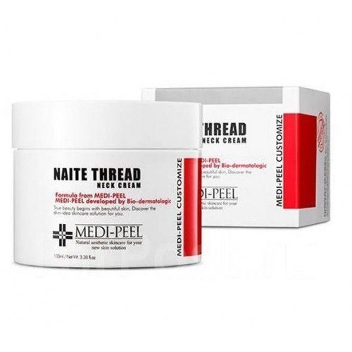Крем антивозрастной для шеи с комплексом пептидов Medi-Peel Naite Thread Neck Cream 100 мл фото