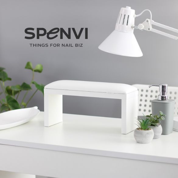Підставка для манікюру на білих ніжках Spenvi White фото