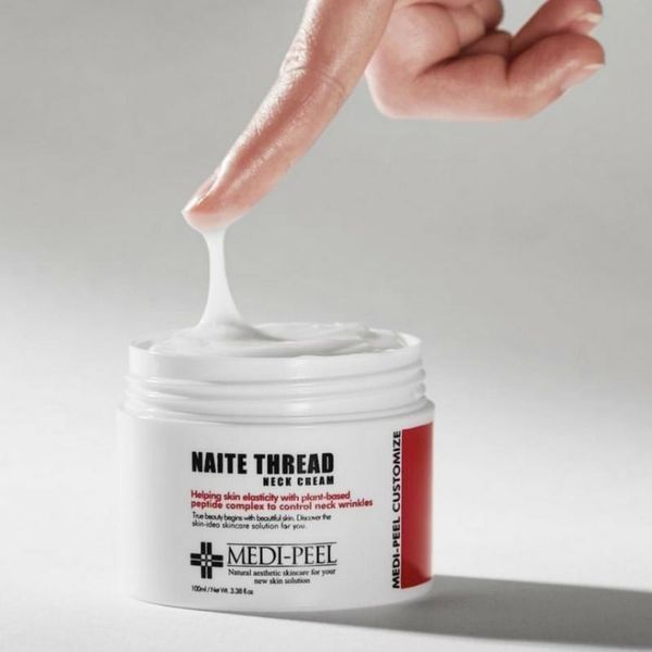 Крем антивозрастной для шеи с комплексом пептидов Medi-Peel Naite Thread Neck Cream 100 мл фото