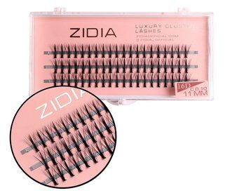 Вії накладні пучкові Zidia Cluster Lashes 16D KIM C 0.10 (3 лєнти, розмір 11 мм) фото