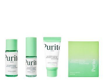 Набор миниатюр с центелой без масел Purito Seoul Wonder Releaf Cenrella Mini Kit Unscented фото