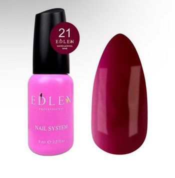 Гель Edlen Water Acrygel №21 Wine 9 мл фото