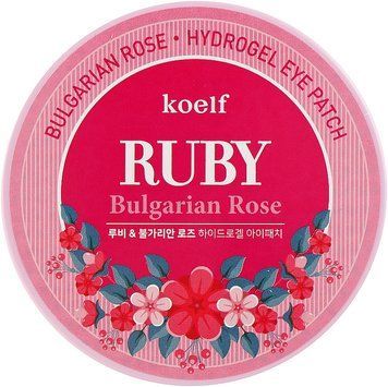 Патчи гидроголевые с рубином и болгарской розой Koelf Ruby & Bulgarian Rose Eye Patch 60 шт Патчи под глаза фото