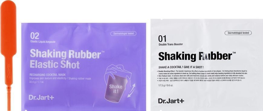 Маска альгінатна для пружності обличчя Dr.Jart+ Shaking Rubber Elastic Shot 50 г фото